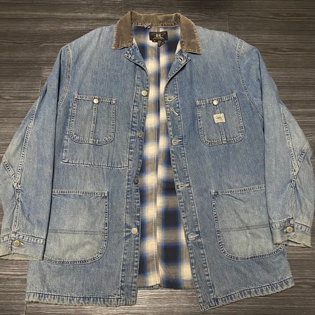 90s RRL@USA 더블알엘 랄프로렌 커버올 초어자켓 M