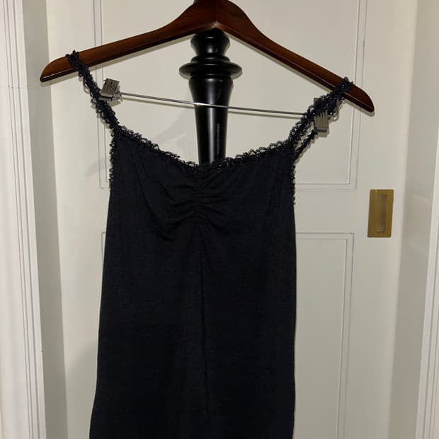 Fairy Shirring Detail Sleeveless/빈티지 나시