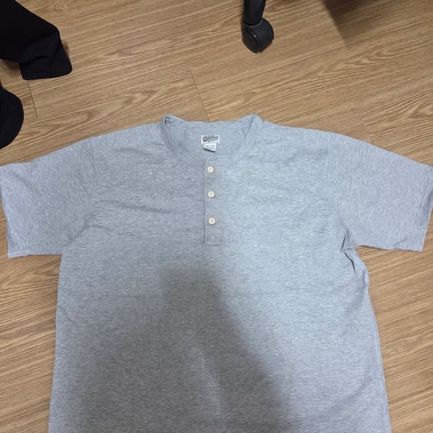 브론슨 헨리넥 반팔 그레이 XXL