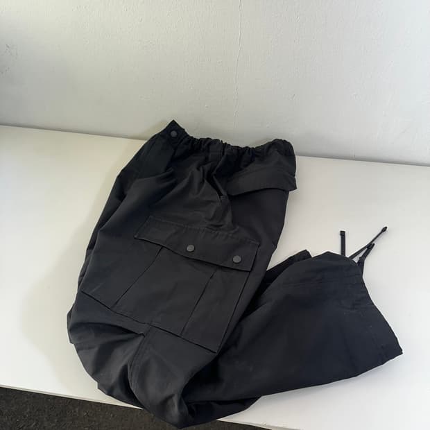 M 와일드혹스 블랙 나일론 M65 밀리터리 카고팬츠