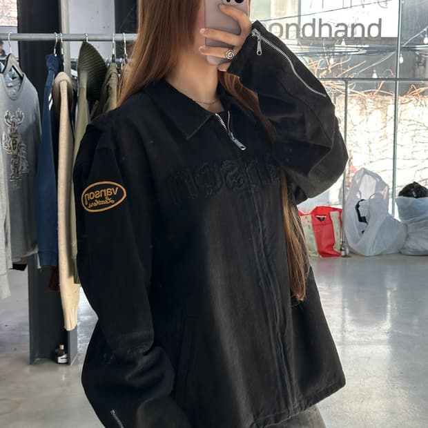 벤슨 입체로고 플라잉스타 데님자켓