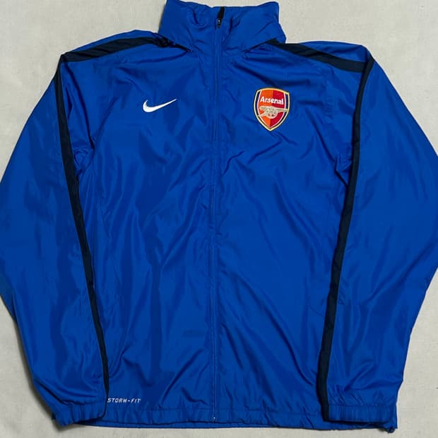 🫶🏻 나이키 아스날 스톰핏 블랙라인 블루 내장후드 바람막이 🫶🏻