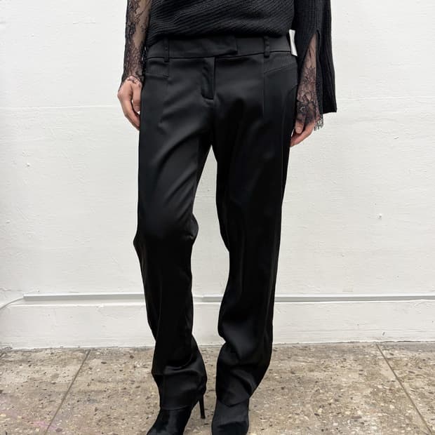 빈티지 새틴 트라우저