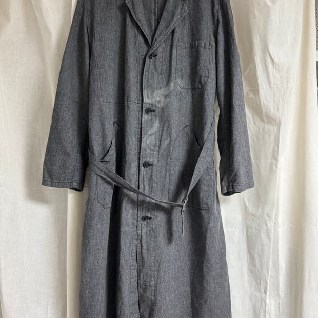 70s 빈티지 / 프렌치 워크코트, 페퍼엔솔트 샵코트 / 실측참조 해