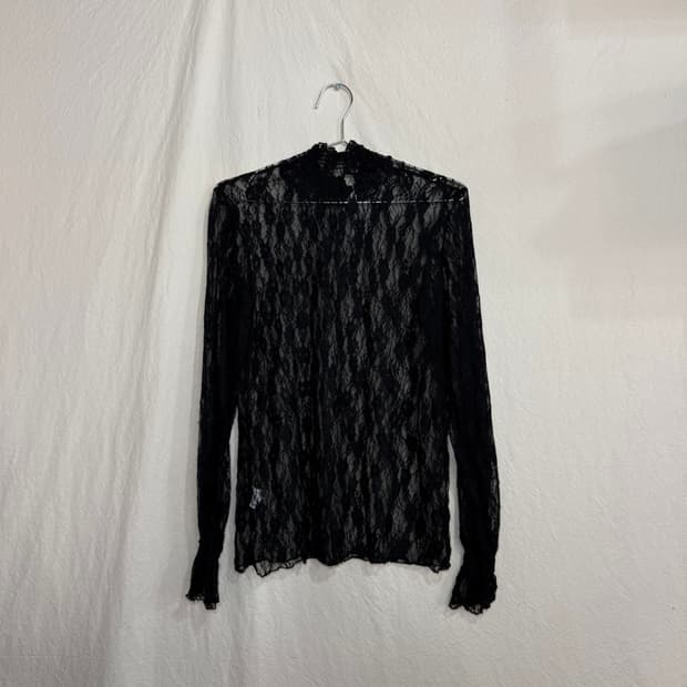 JP 시스루 반폴라 롱슬리브