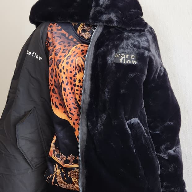 디스트나인 리버시블 퍼점퍼 