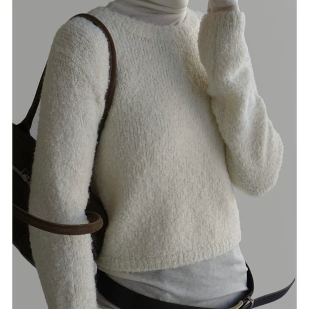 [by LAROOM] 알파카부클니트