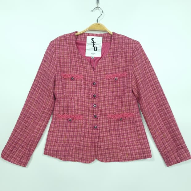 SEOOOCOOKIE 서쿠키 라펠리스 트위드 자켓