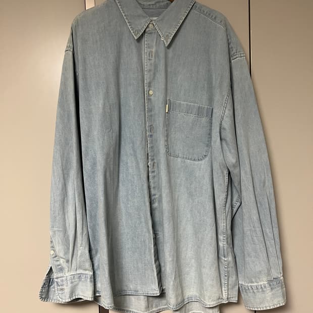 토마스모어 연청셔츠 m사이즈(100) 새상품