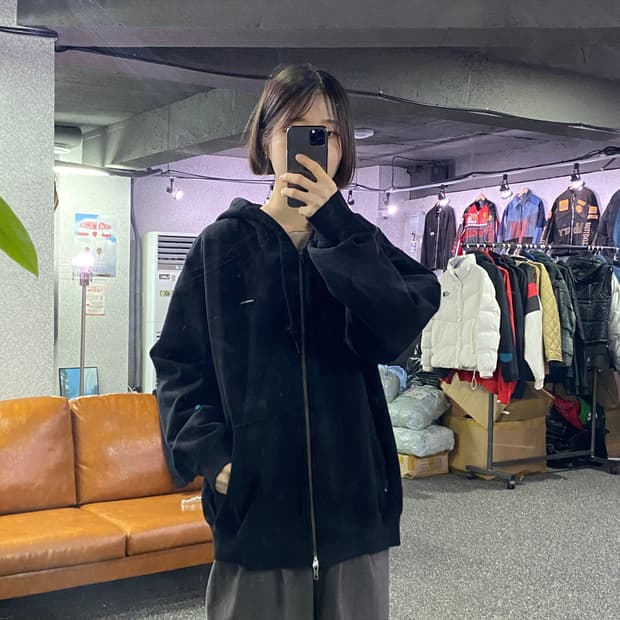 디스이즈네버댓 투웨이 블랙 후드집업 b3367