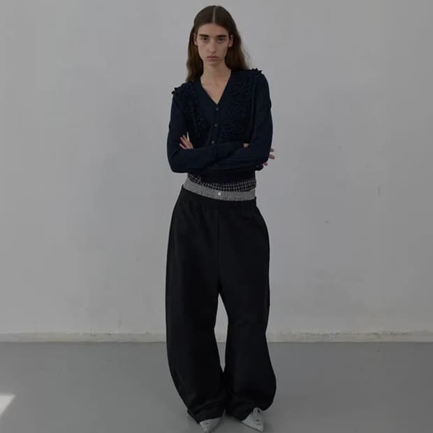 Lcdc 레이어드 체크 스웻팬츠