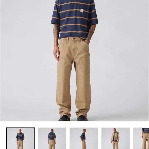 (32) 568 루즈 스트레이트 더블니 팬츠