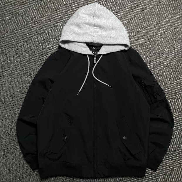 TATE 박시핏 후드 봄버 항공 자켓o 5962