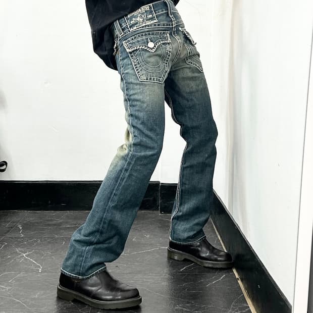 트루릴리전 월드투어 데님 팬츠