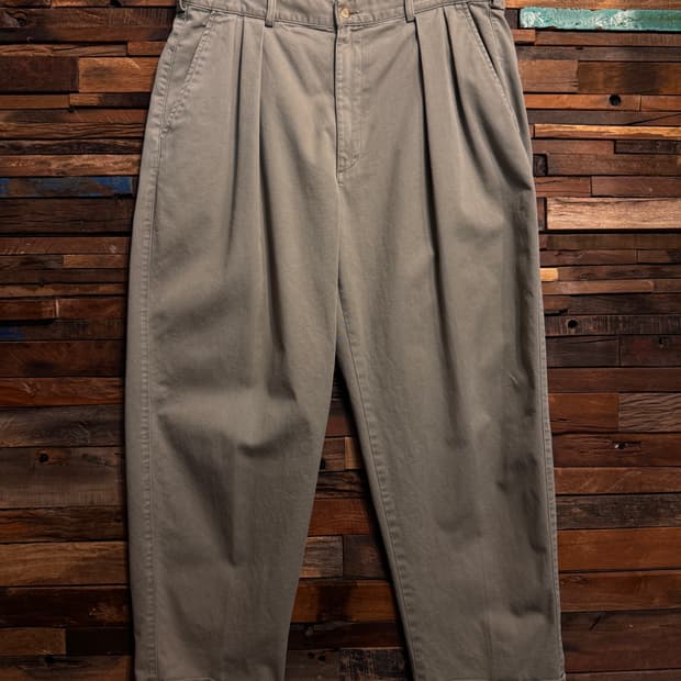 90‘s 폴로 랄프로렌 투턱 치노팬츠 Made In USA (34)