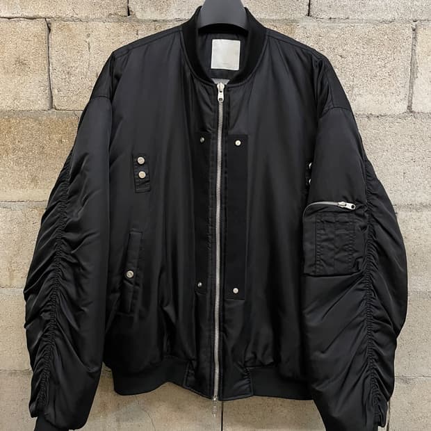 언더마이카 멀티 스냅 오버사이즈 봄버 자켓