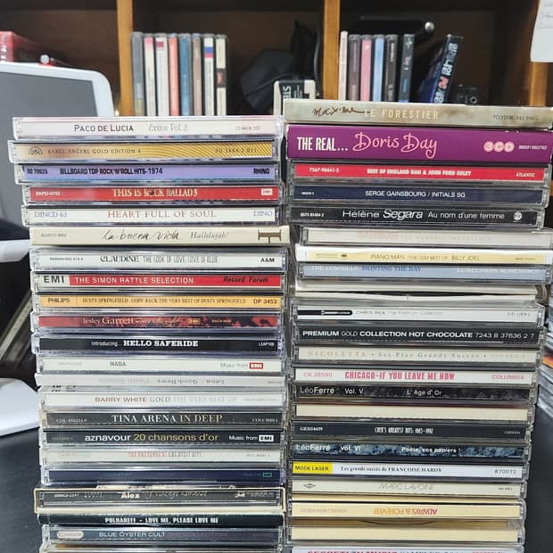 샹송 팝송 CD 45개