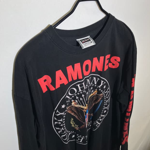 XL)THE ROXX RAMONES 밴드티 롱슬리브