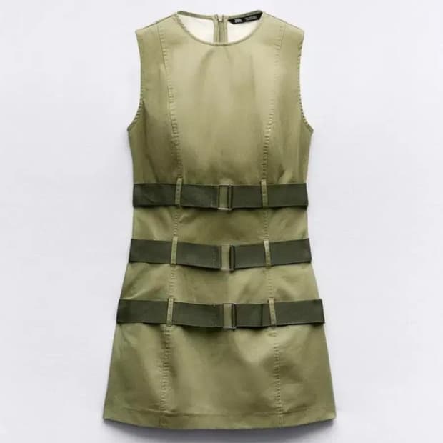 자라 ZARA 민소매 벨티드 원피스