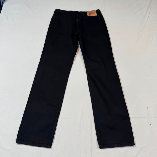 리바이스 506 스트레이트 블랙 데님 팬츠