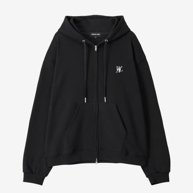 우알롱 후드집업 블랙 s / 투웨이
