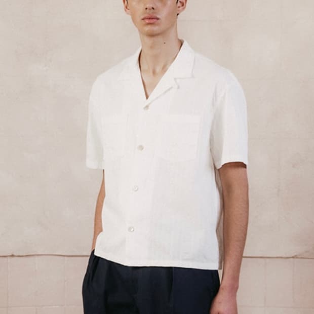 셔터 shirter NOMAD HALF SHIRT (IVORY) M