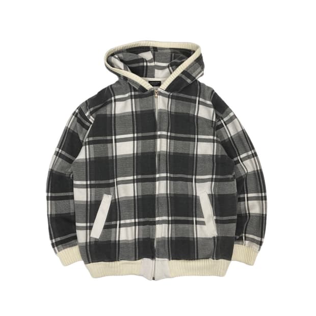 JPN Check check hood zip up