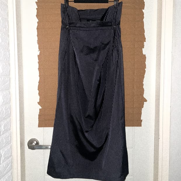 stripe long skirt