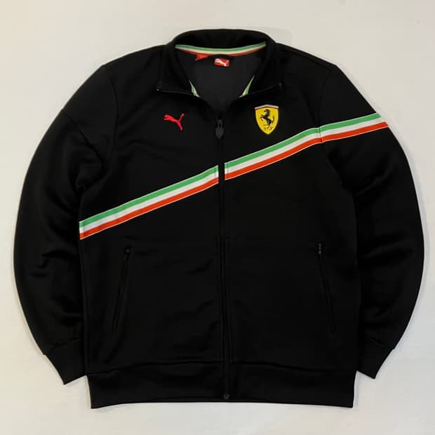 F1 푸마 X 페라리 삼선 져지 블랙