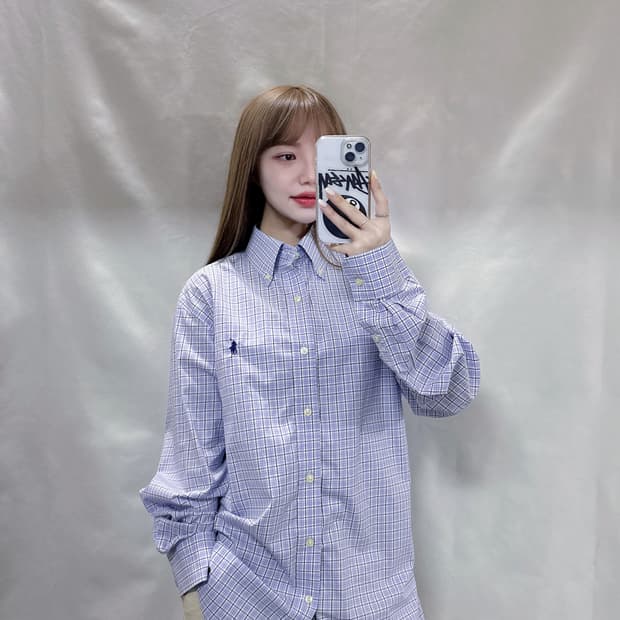 폴로 랄프로렌 QR 포니 체크 셔츠 