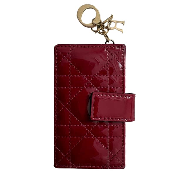 디올 레이디 아코디언 페이던트 카드지갑