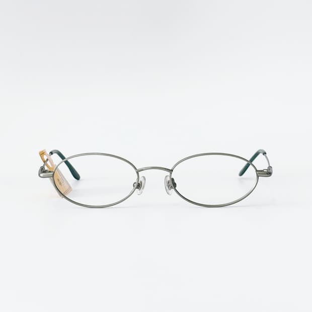 LIVE 그린 오벌 메탈 데드스탁 빈티지안경