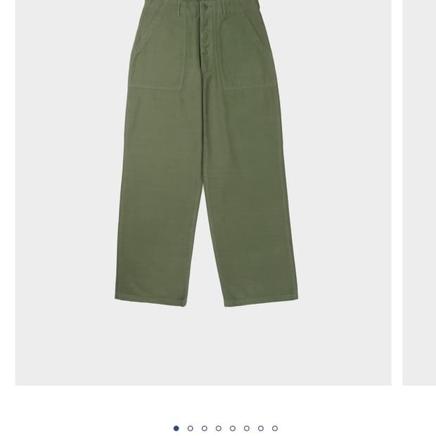 [새상품] 시오타 베이커 팬츠 퍼티그 5