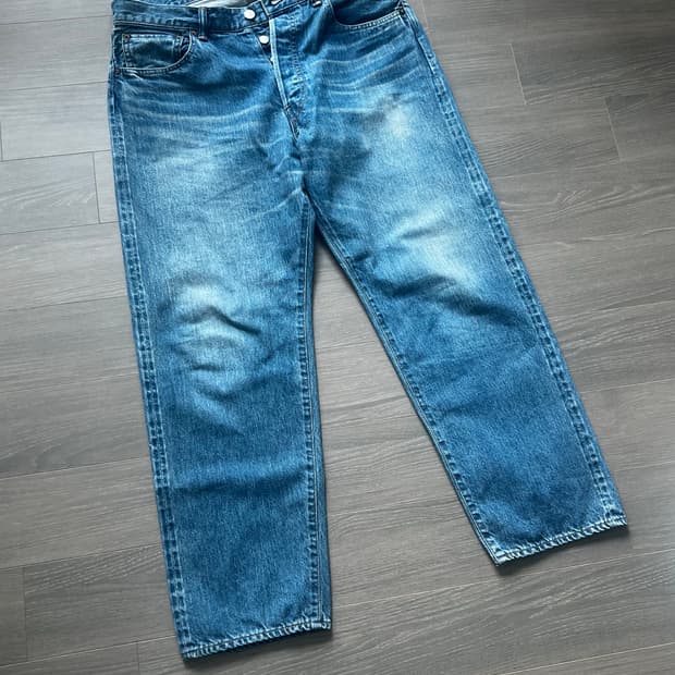 [34/27] 아프레쎄 워시드 빅E 데님(ap-4004) 팔아요