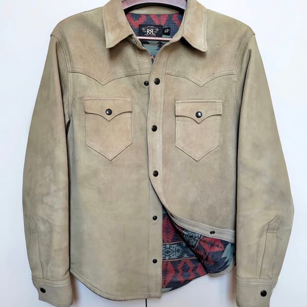 rrl 나바호 스웨이드 셔츠자켓 L