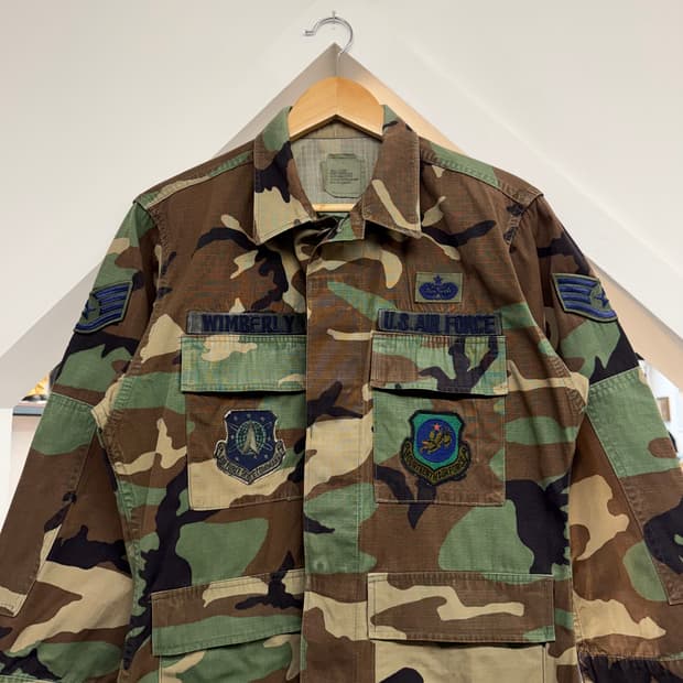 US Army 미군 우드랜드 카모 셔츠 자켓 (S) 