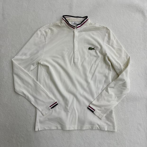 95 라코스테 헨리넥 긴팔 티셔츠 0316T