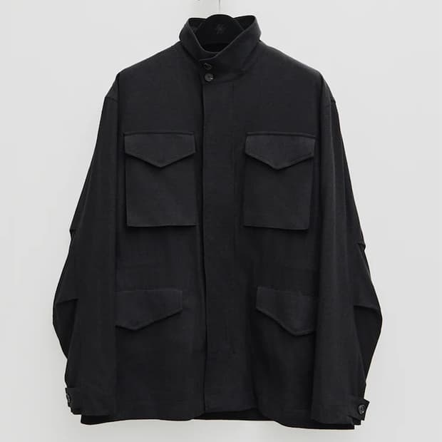 [M] 유스 25SS silk nep m-65 jacket_블랙