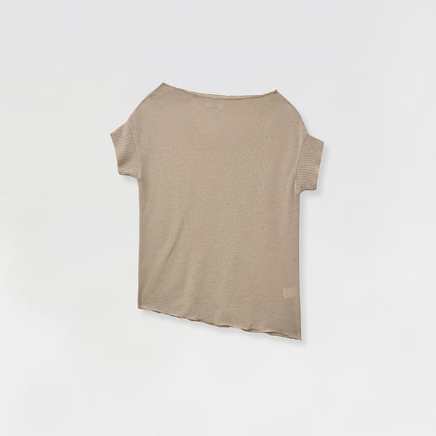 에르치바Erchiva Cowl Neck Curve Tee