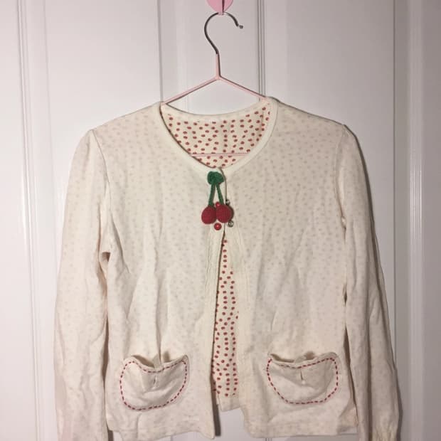 체리 사과 바선생 가디건 