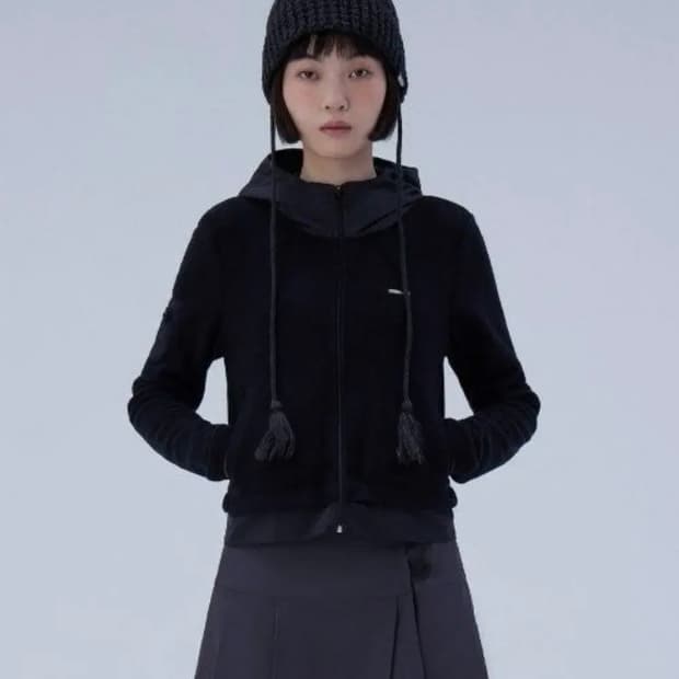 미세키서울 플리스집업 후디