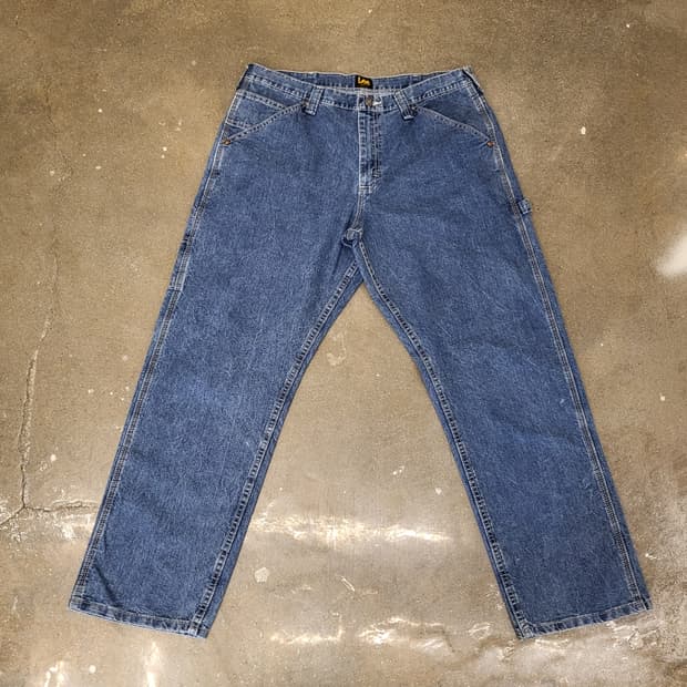 Lee 루즈핏 데님 청바지 진청