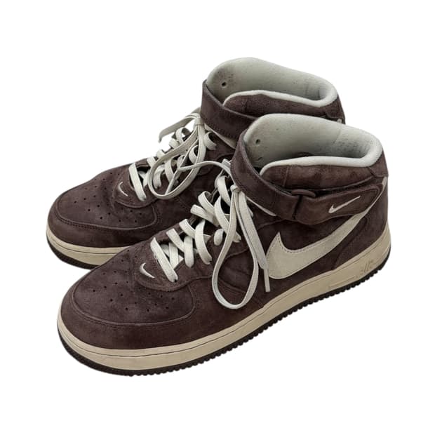 나이키 에어포스 1 미드 07 초콜릿 하이 신발 275