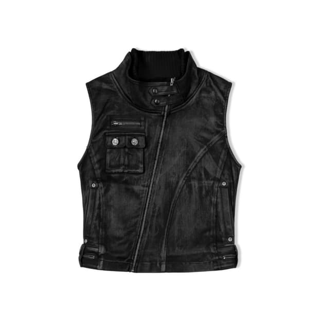 보니엔키예 Waxed Biker Eyelet Vest