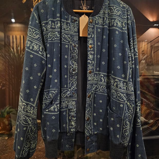 rrl 반다나 봄버자켓 L사이즈