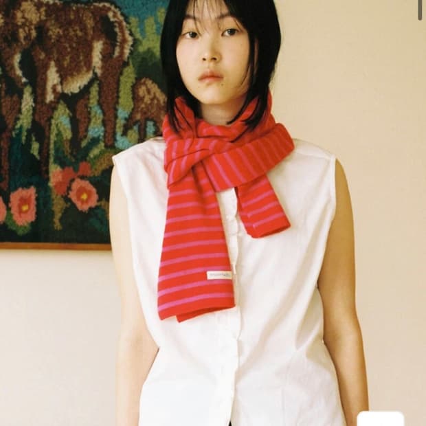 PONYTAIL 스트라이프 머플러