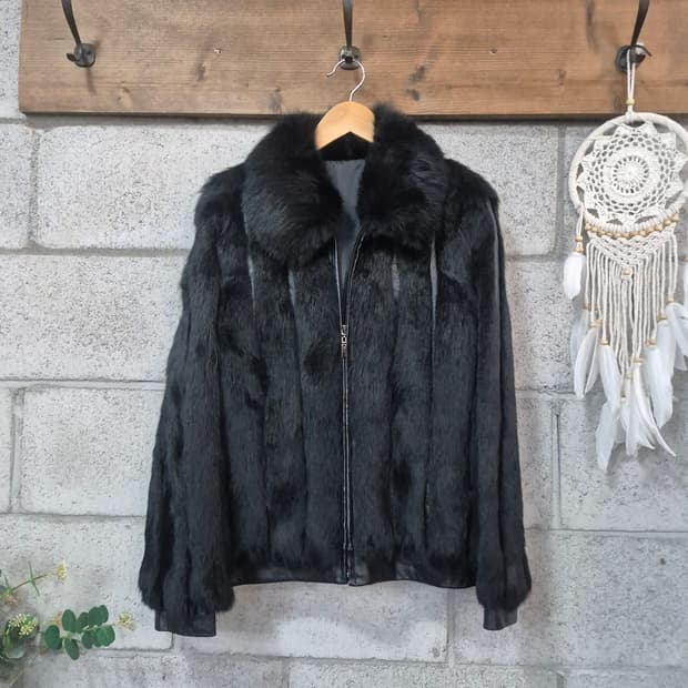 토끼털 자켓 y2k 락시크