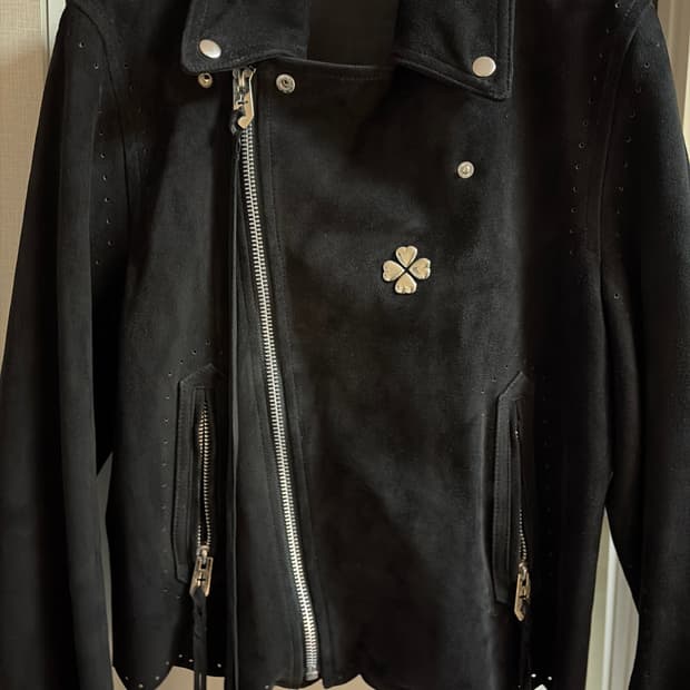 masu 마수 고트 레더 자켓
