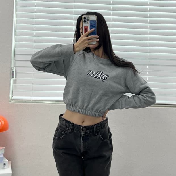 (WOMEN)나이키 크롭 맨투맨-M1866