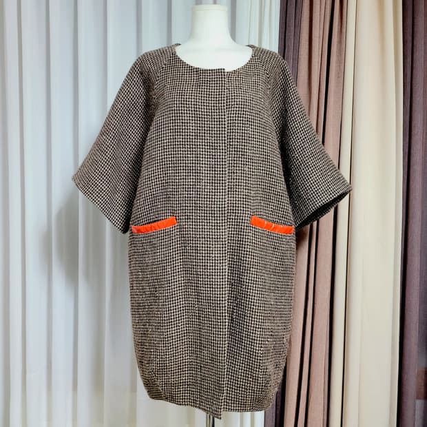 끌로에 보카시 부클 오버핏 코트 (울85,알파카15) (프리/표기38)